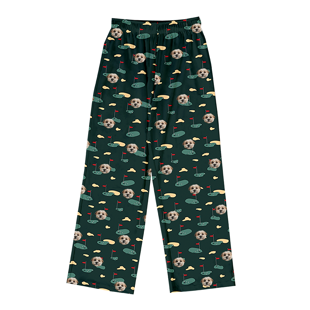 Hundepapa für Erwachsene, individueller Haustier-Gesichts-Pyjama