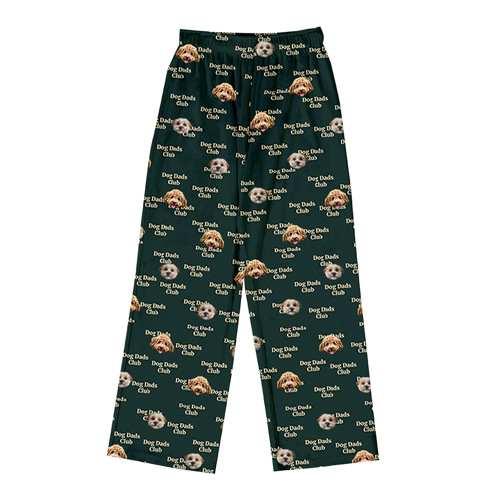 Hundepapa für Erwachsene, individueller Haustier-Gesichts-Pyjama