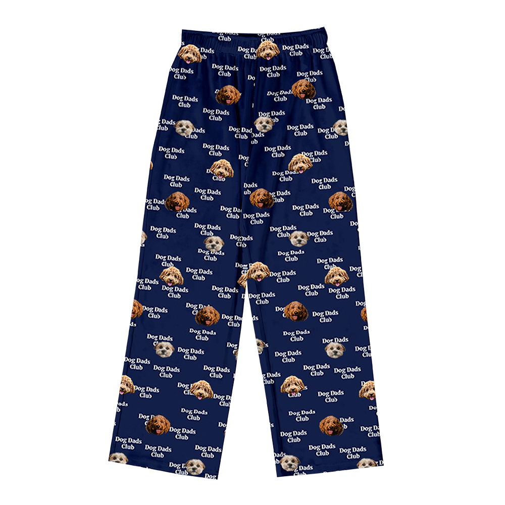 Hundepapa für Erwachsene, individueller Haustier-Gesichts-Pyjama