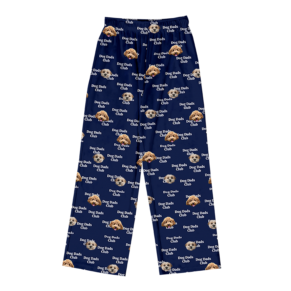 Hundepapa für Erwachsene, individueller Haustier-Gesichts-Pyjama