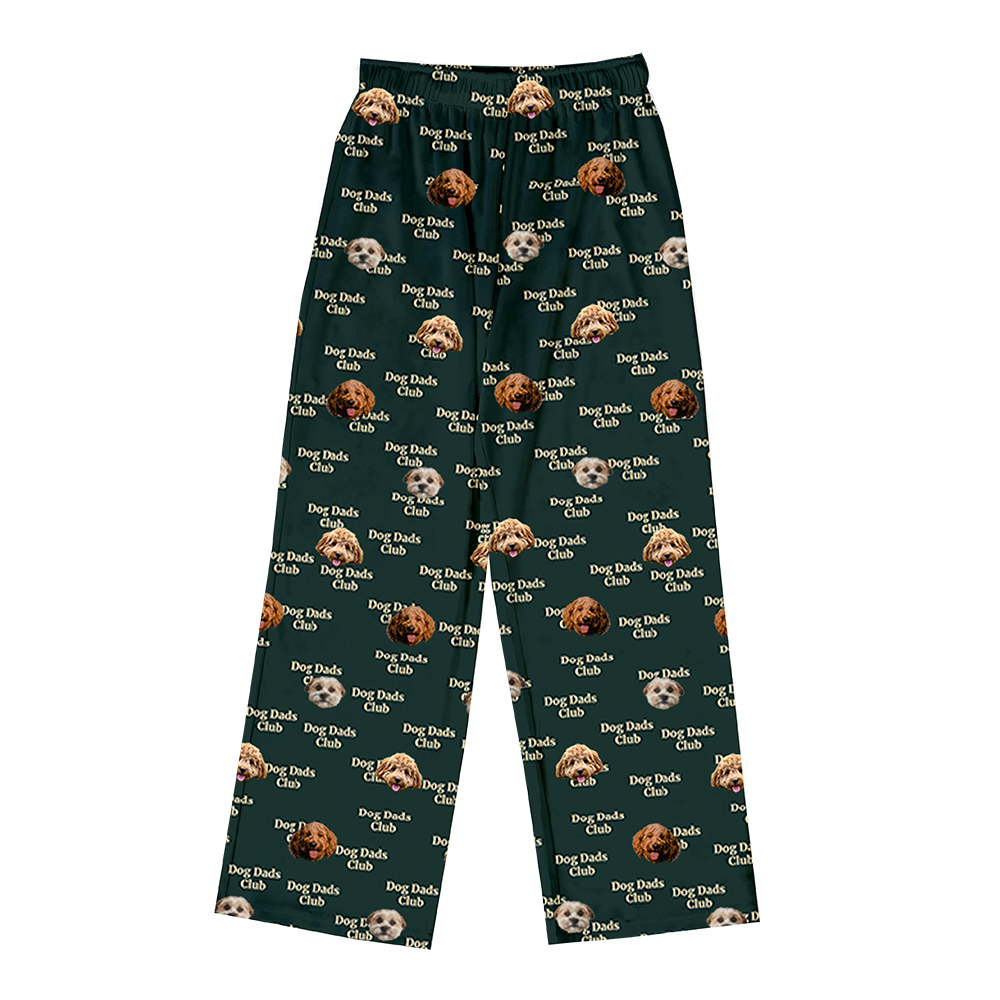 Hundepapa für Erwachsene, individueller Haustier-Gesichts-Pyjama