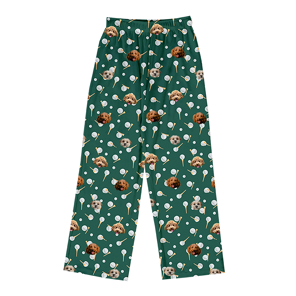 Hundepapa für Erwachsene, individueller Haustier-Gesichts-Pyjama