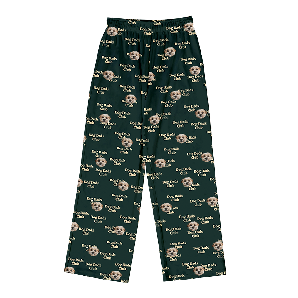 Hundepapa für Erwachsene, individueller Haustier-Gesichts-Pyjama