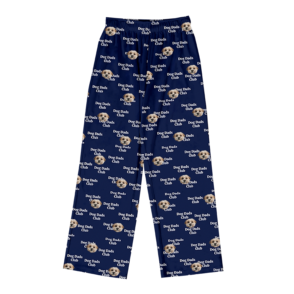 Hundepapa für Erwachsene, individueller Haustier-Gesichts-Pyjama