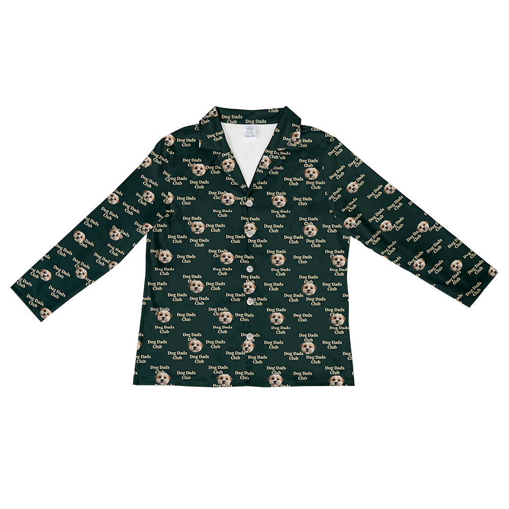 Hundepapa für Erwachsene, individueller Haustier-Gesichts-Pyjama