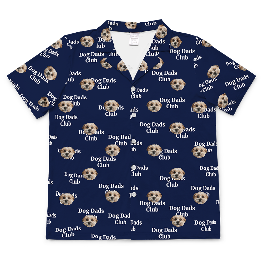 Hundepapa für Erwachsene, individueller Haustier-Gesichts-Pyjama