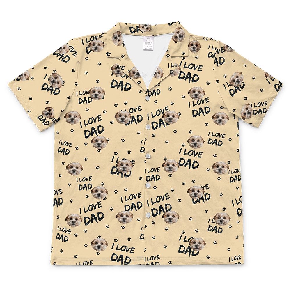 Hundepapa für Erwachsene, individueller Haustier-Gesichts-Pyjama