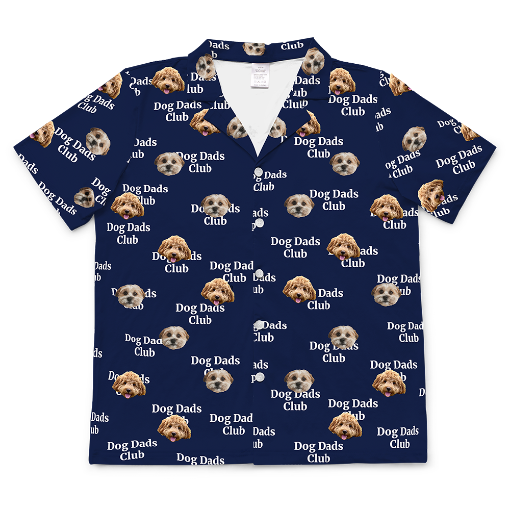 Hundepapa für Erwachsene, individueller Haustier-Gesichts-Pyjama