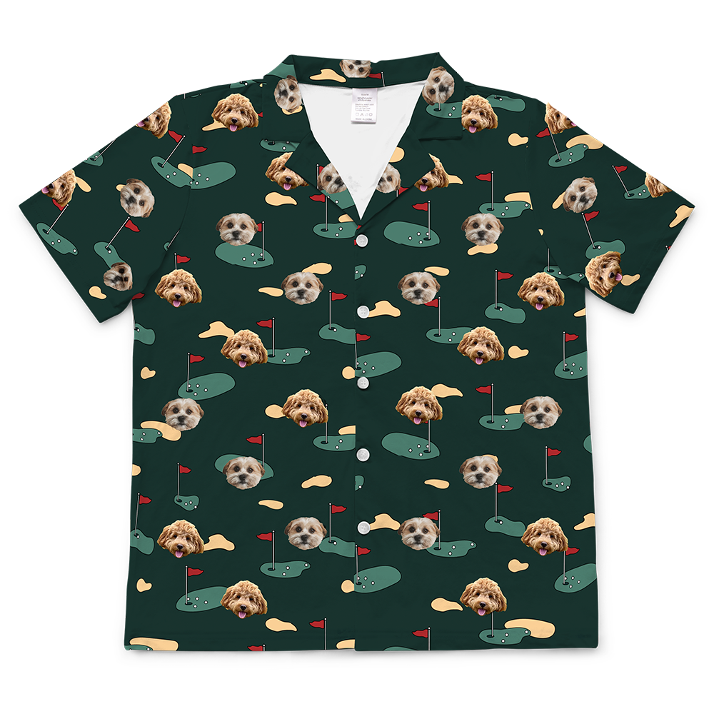 Hundepapa für Erwachsene, individueller Haustier-Gesichts-Pyjama