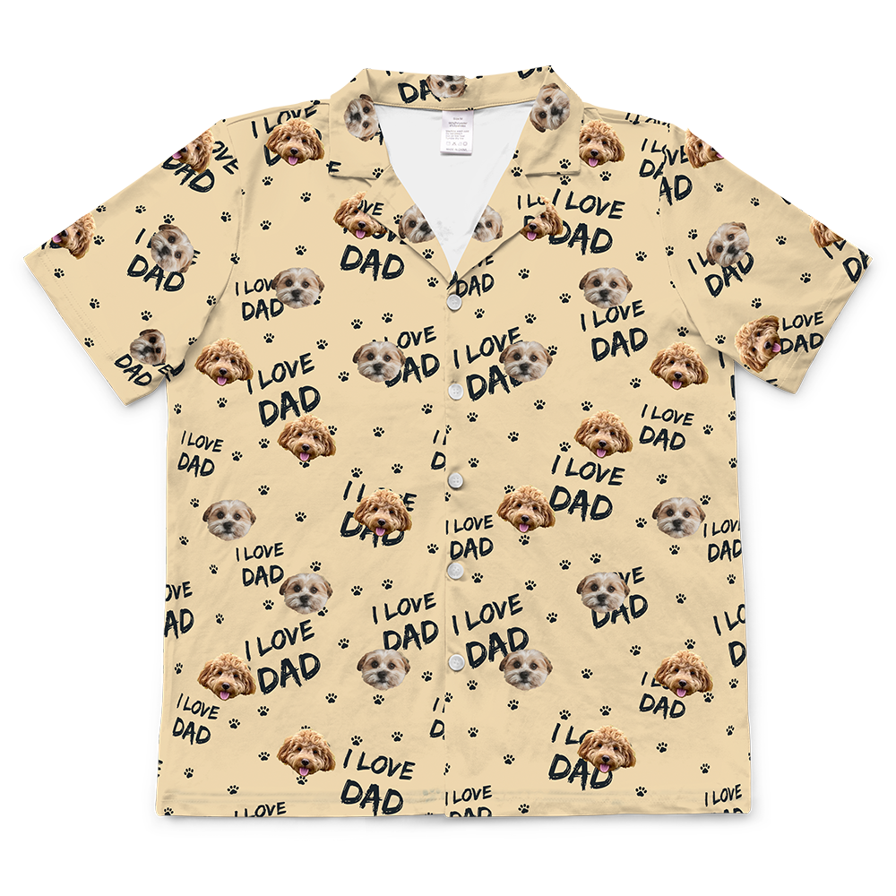 Hundepapa für Erwachsene, individueller Haustier-Gesichts-Pyjama