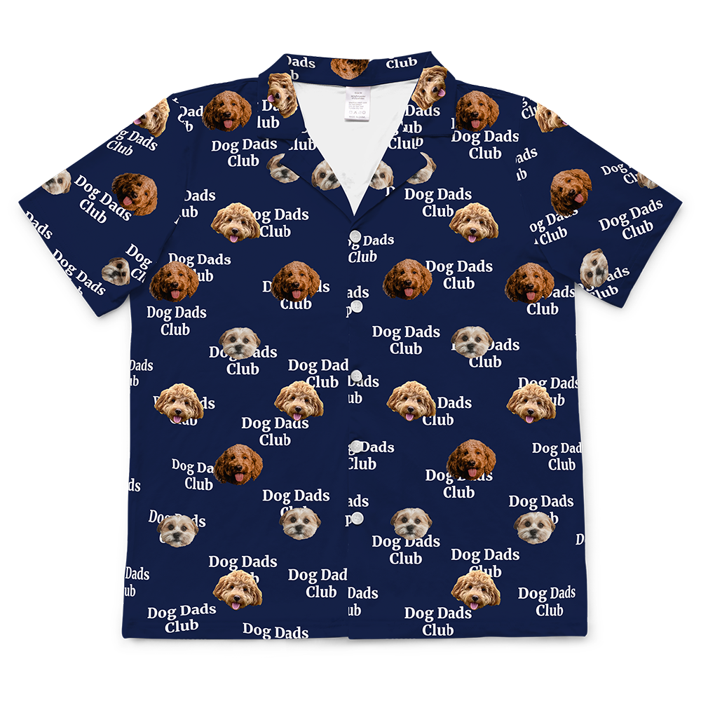 Hundepapa für Erwachsene, individueller Haustier-Gesichts-Pyjama