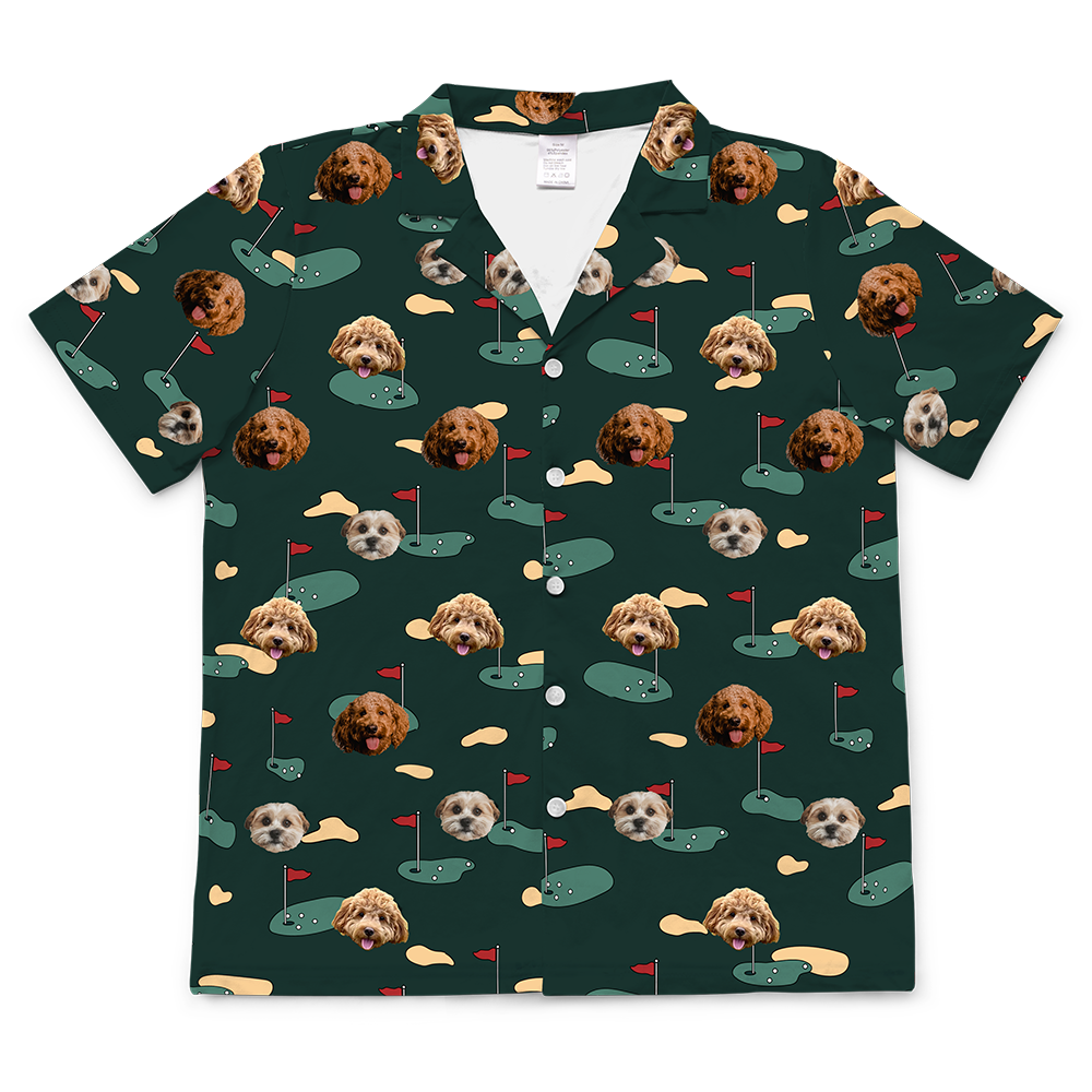 Hundepapa für Erwachsene, individueller Haustier-Gesichts-Pyjama